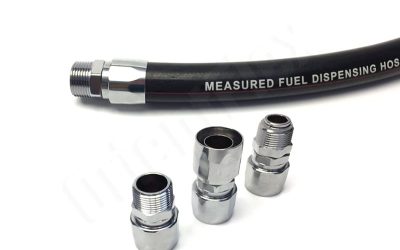 What is the fuel dispenser hose made from