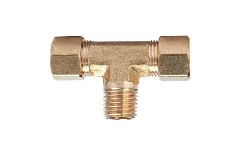 Brass Compression Male Branch Tee