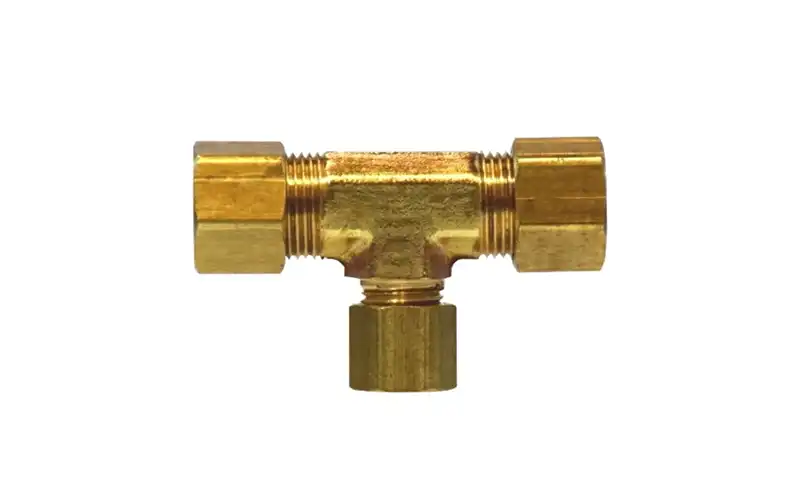 Brass Compression Reducing Tee