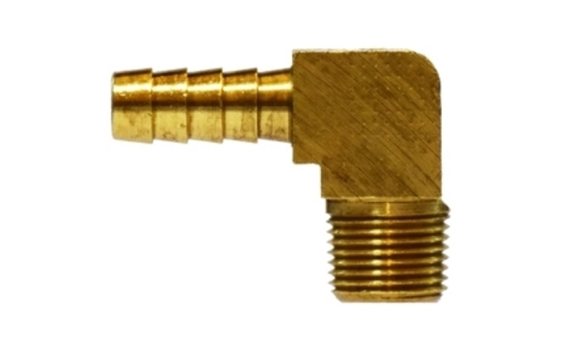 Barstock Hose Barb Male Elbow 90°