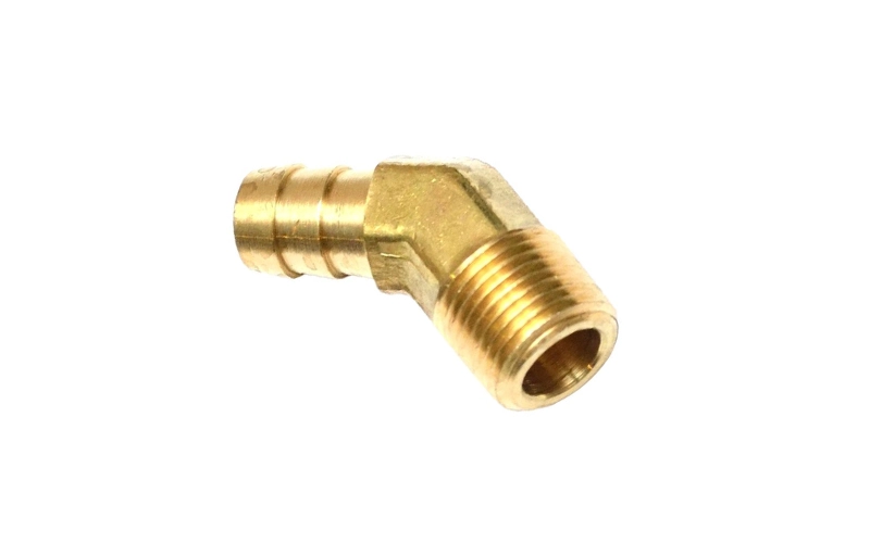 Brass 45° Elbow Hose Barb