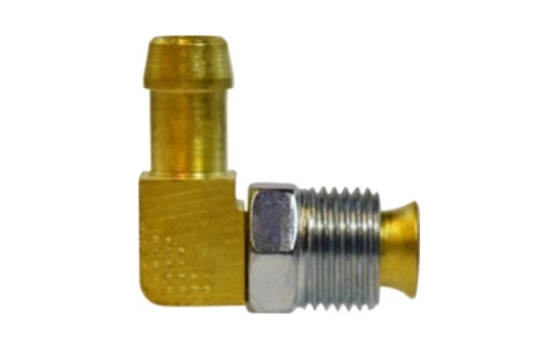 Brass 90° Elbow Swivel Inverted Flare Adapter