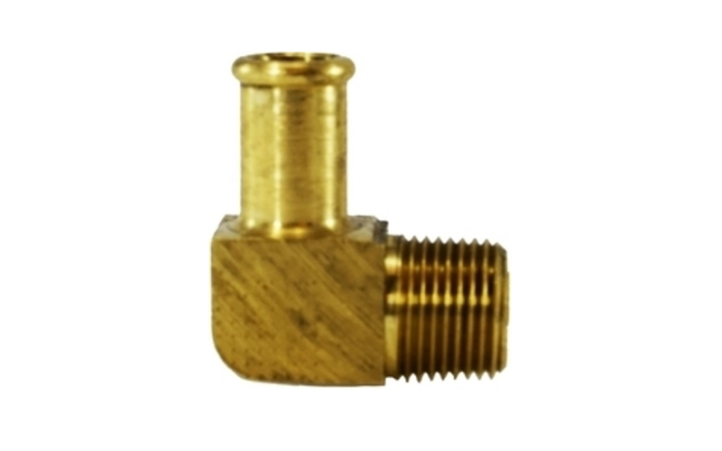 Brass Bubble Barb 90° Elbow